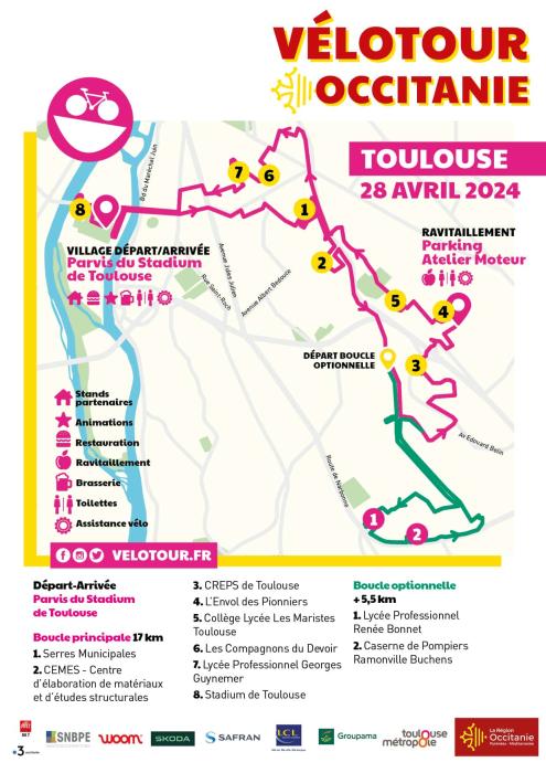 Parcours Velotour Occitanie 2024