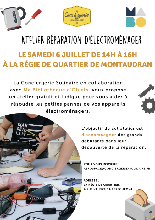 Affiche Atelier Réparation