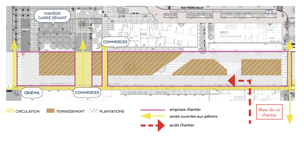 Emprises chantier Phase 2