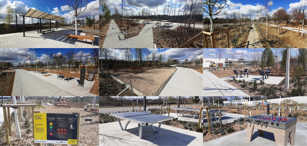 Aménagements du parc de la Piste des Géants